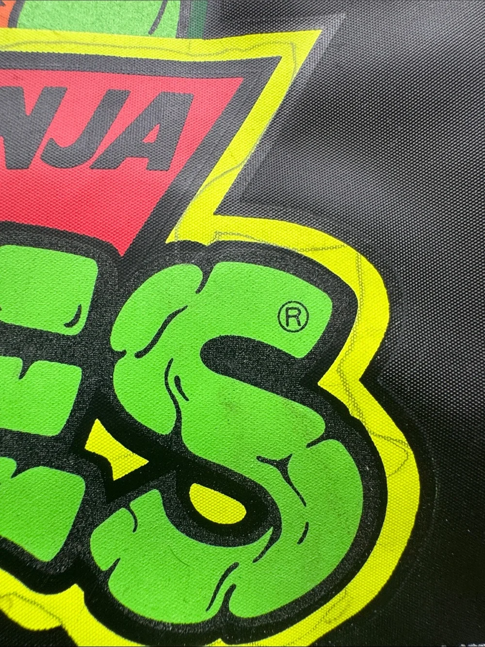 Vintage Teenage Mutant Ninja Turtles Backpack 1993 Turtles Mutations Green Black